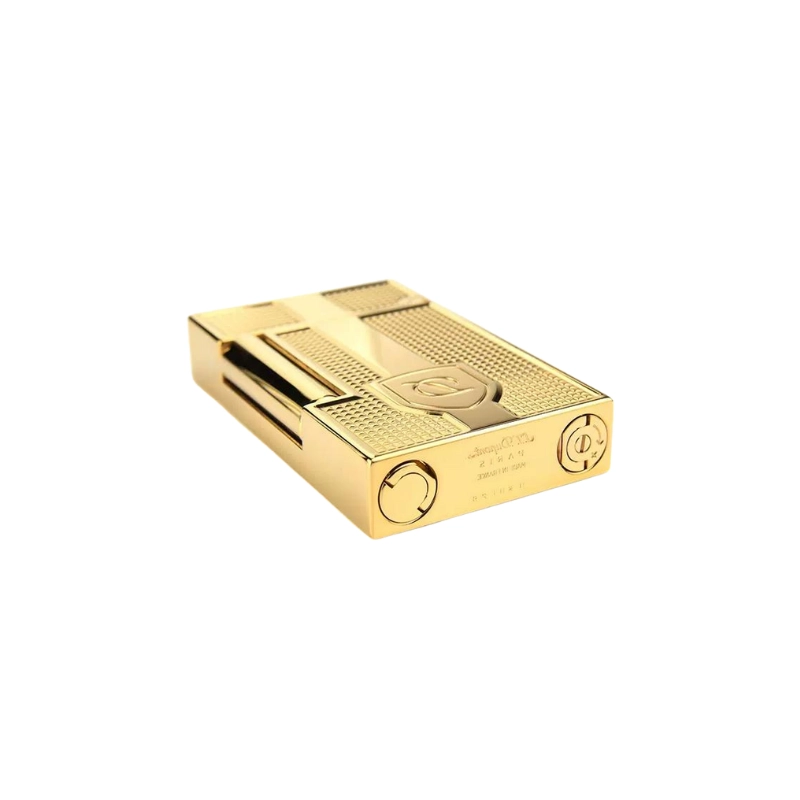 S.T. Dupont Ligne 2 Lighter Blazon D in Gold lighter detail 3
