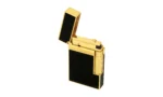S.T. Dupont Ligne 2 Natural Lacquer Yellow Gold Lighter open