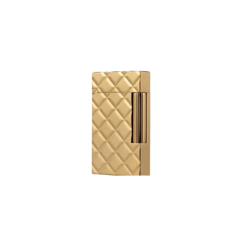 S.T. Dupont Ligne 2 Slim Quilted Yellow Gold lighter main