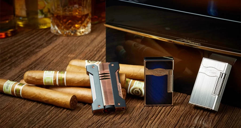 S.T. Dupont Le Grand Brushed and Palladium Lighter 