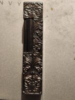 Antique Used S.T. Dupont Silver Carved Wood Grain Lighter
