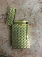 S.T. Dupont Paris Yellow Solid Gold Vintage Rare Gas Lighter-83LCR60