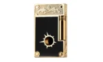 Experience Luxury_ S.T. Dupont t Linge 2 Wild West Black Lacquer Lighter gold