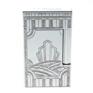 S.T. Dupont Art Deco Ligne 2 Textured Palladium Finish Limited Edition Lighter