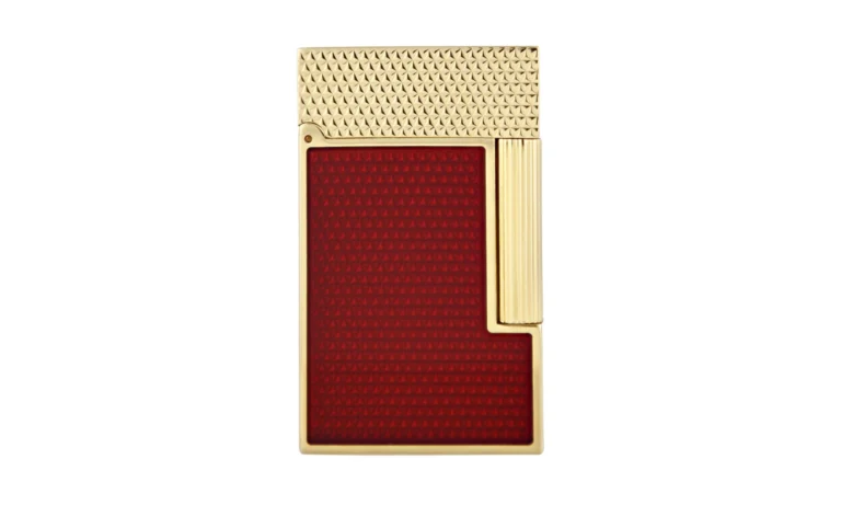 S.T. Dupont Ligne 2 Electric Ruby Lacquer Guilloche Lighter 1