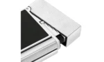 S.T. Dupont Ligne 2 Microdiamond Head Platinum And Matt Black Lacquer Lighter detail