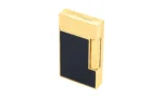 S.T. Dupont Ligne 2 Microdiamond Head Yellow Gold And Matt Navy Blue Lacquer Lighter side